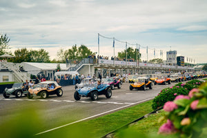 Goodwood Revival : John Surtees, Jaguar XK & Electric Manx Beach Buggy
