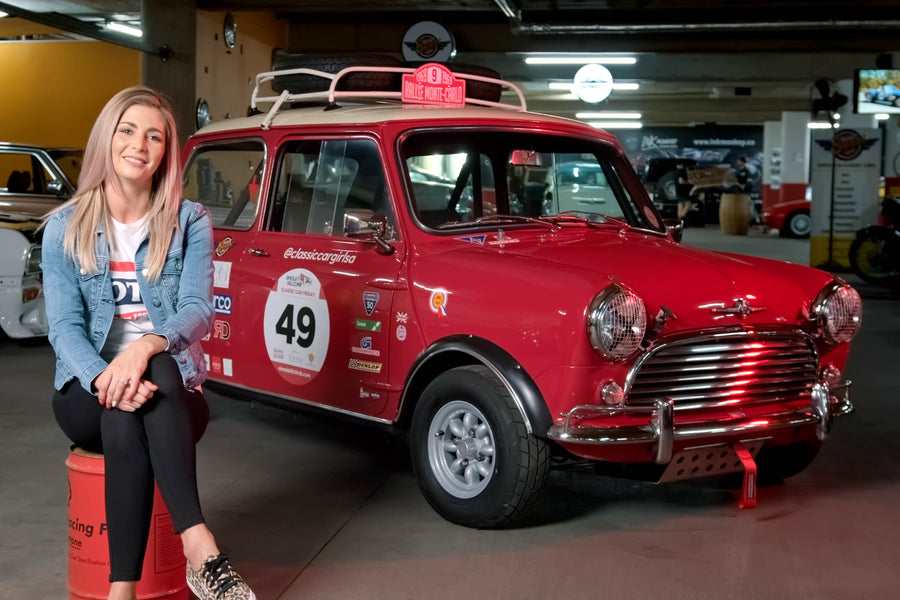 Nadia Viljoen and her Monte Carlo Rally-inspired Mini (Video)