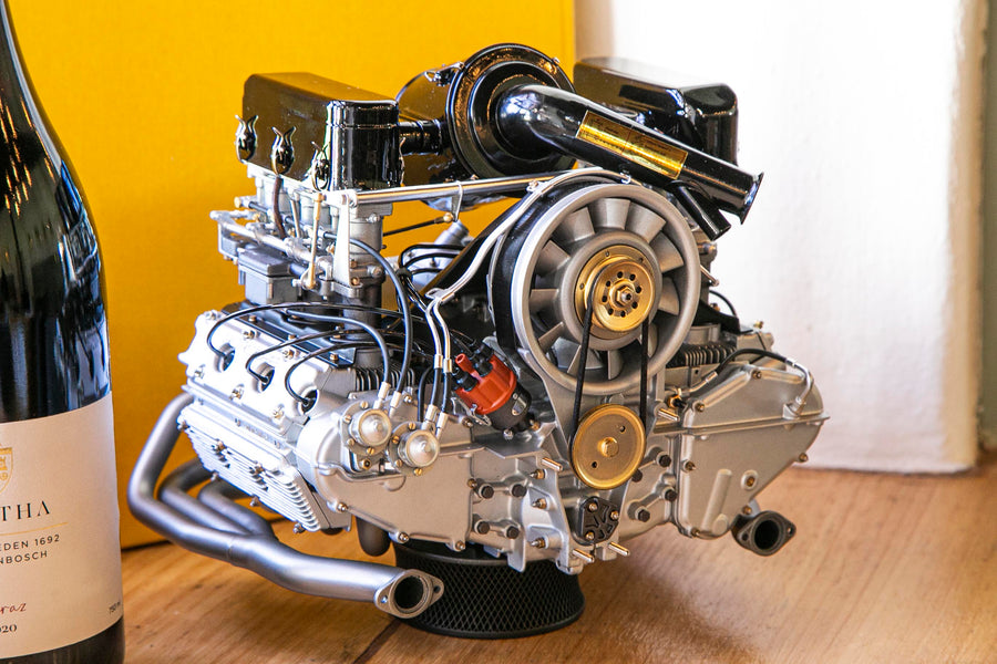South African man builds exquisite Porsche scale model engine