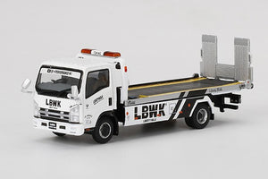 Mini GT Isuzu N-Series Vehicle Transporter (LBWK White)