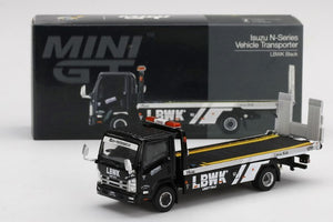 Mini GT Isuzu N-Series Vehicle Transporter (LBWK Black)