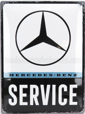 Mercedes-Benz Service Metal Plate