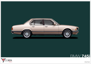 BMW (E23) 745i Print (A2 & A3)