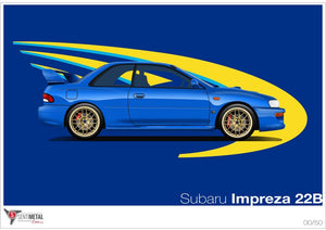 Subaru Impreza 22B STi (A2 - yellow graphic)