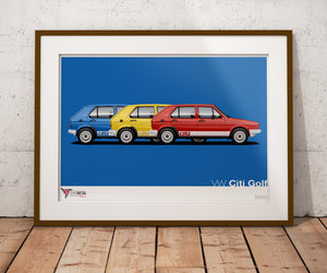 VW Citi Golf Print (A2 & A3)