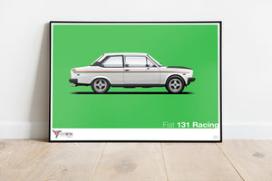Fiat 131 Racing Print (A2 & A3)
