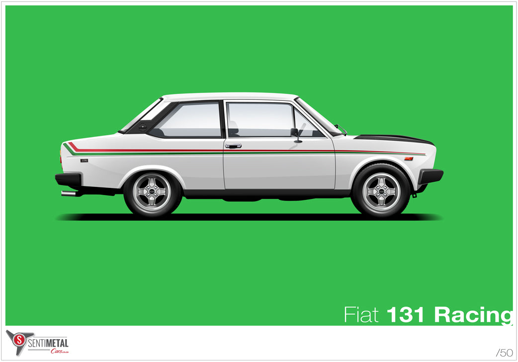 Fiat 131 Racing Print (A2 & A3)