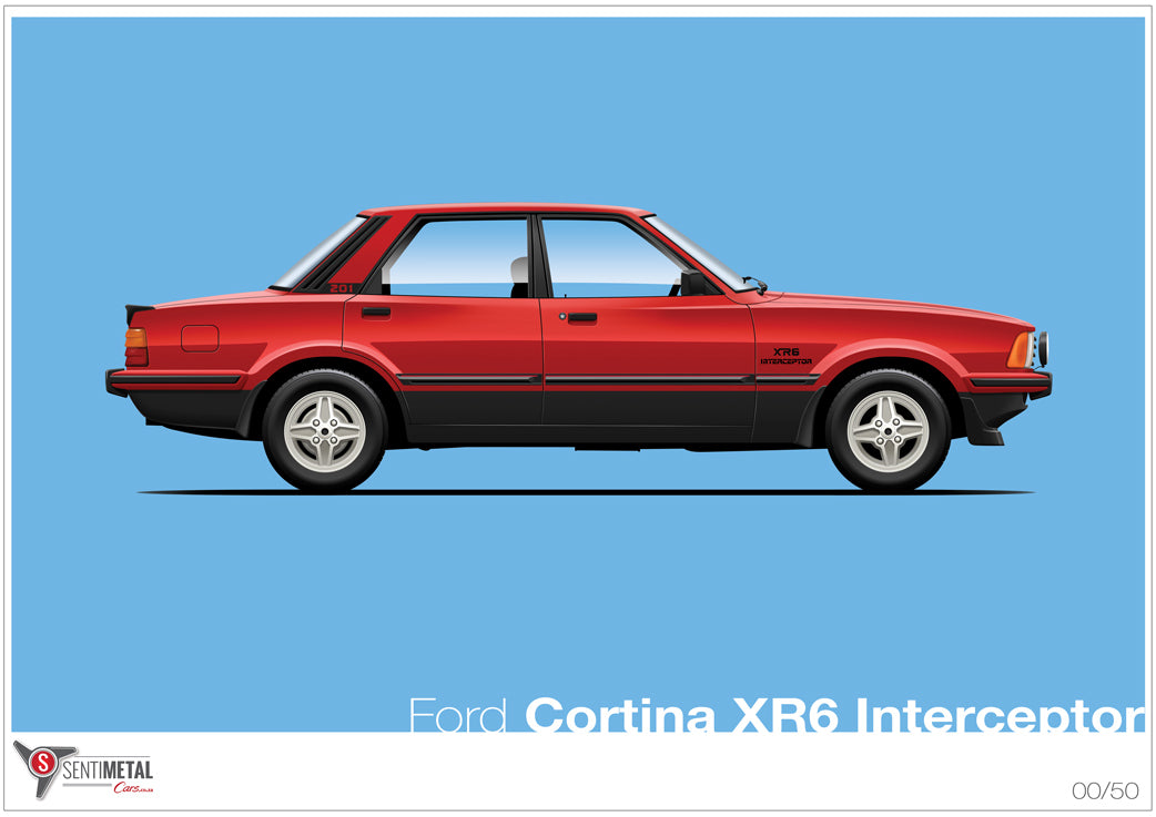 Ford Cortina XR6 Interceptor Print (A2&A3)