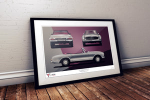 Mercedes-Benz (W113) "Pagoda" SL Print