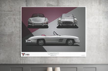 Mercedes-Benz 300 SL Roadster Print (A2)