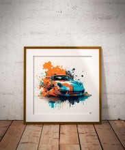 Porsche/Gulf - Paint & Power - AI-assisted Artwork