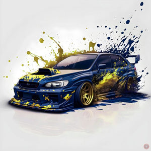 Subaru/555 - Paint & Power - AI-assisted Artwork