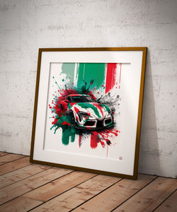 Toyota Supra/Castrol - Paint & Power - AI-assisted Artwork