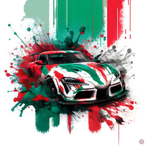 Toyota Supra/Castrol - Paint & Power - AI-assisted Artwork